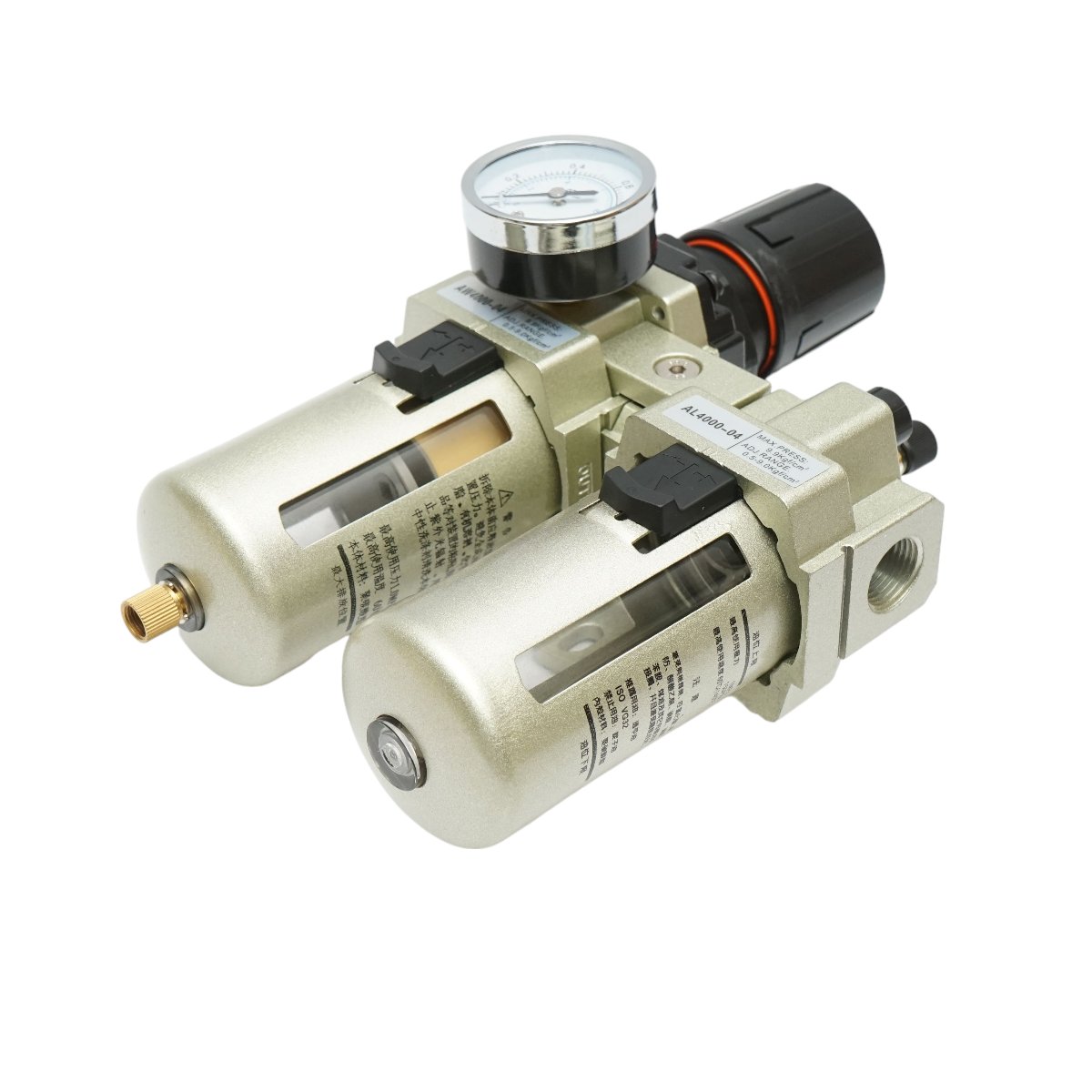 Filtru aer si ungator cu regulator de presiune max. 1 MPa, racord 1/2